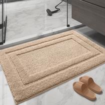 cross-border solid color ins bathroom mats household bathroom doorway non-slip mat bathroom flocking thickened absorbent carpet