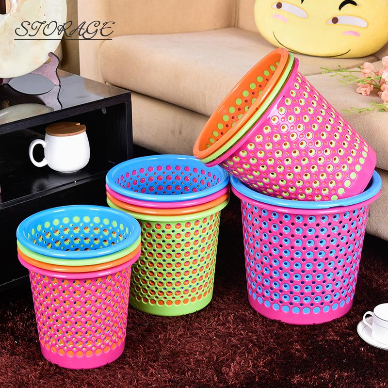 strict selection of plastic trash can wholesale home use and commercial use bathroom kitchen dust basket living without lid simple plastic bucket