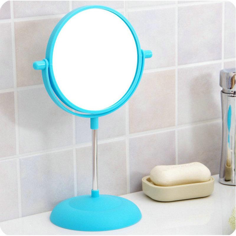 factory custom dressing simple double-sided round mirror makeup mirror princess mirror home desktop portable dormitory desktop details Picture