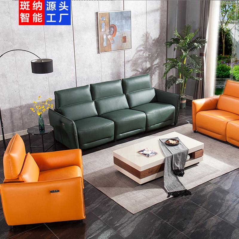 italian leather sofa italian living room combination lazy sofa space electric function cabin italian light luxury