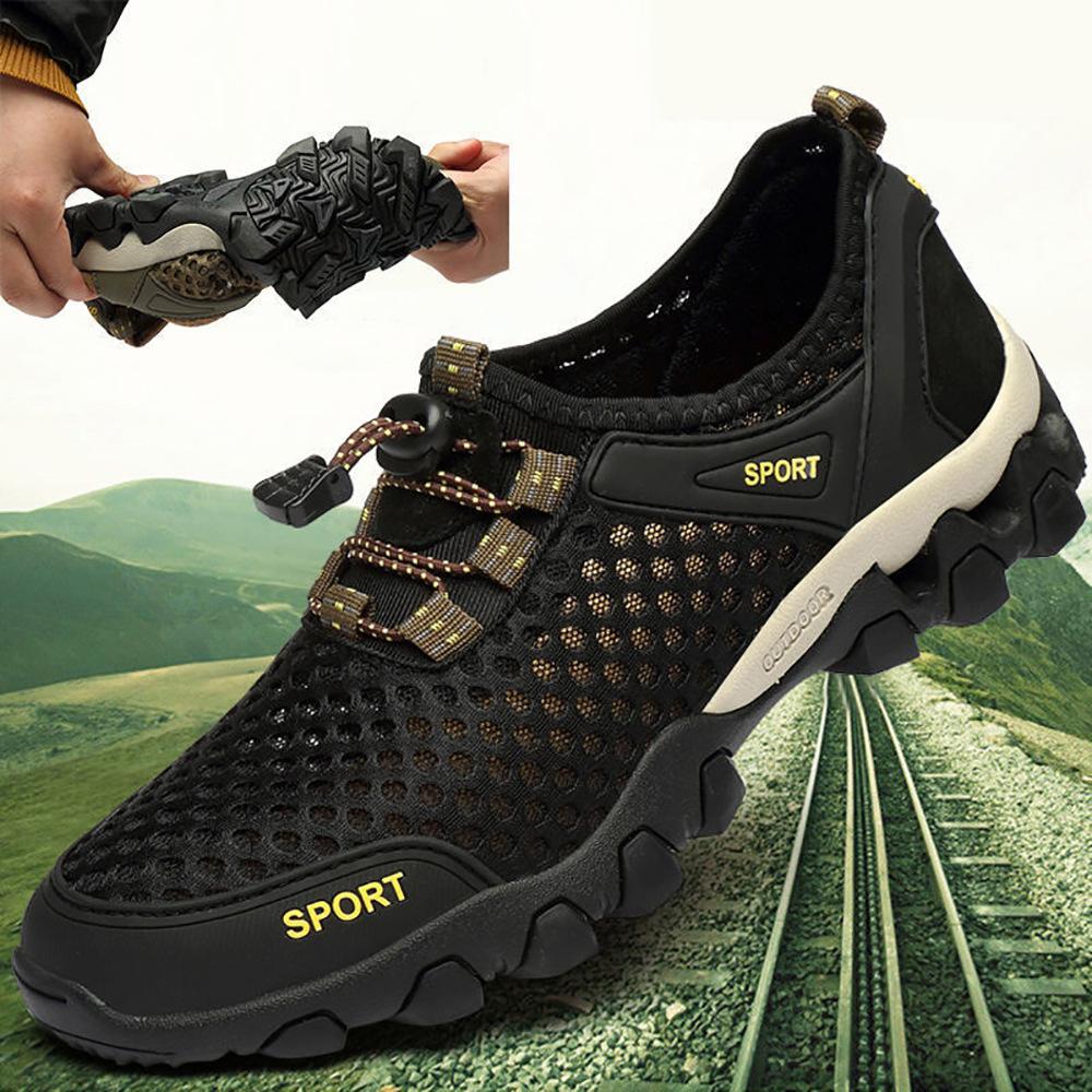 one piece dropshipping summer casual sneaker mesh outdoor climbing boots casual shoes men's outdoor wading shoes men's shoes