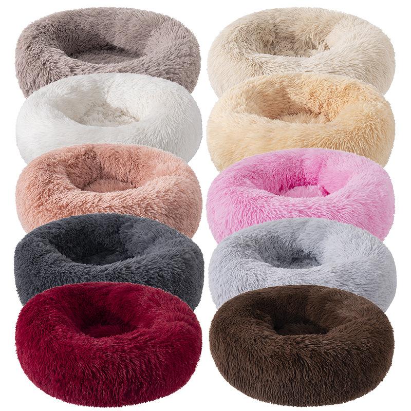 Doghouse Cathouse Plush round Pet Bed Dog Bed Winter Dog Mat Pet Bed Pet Supplies Wholesale