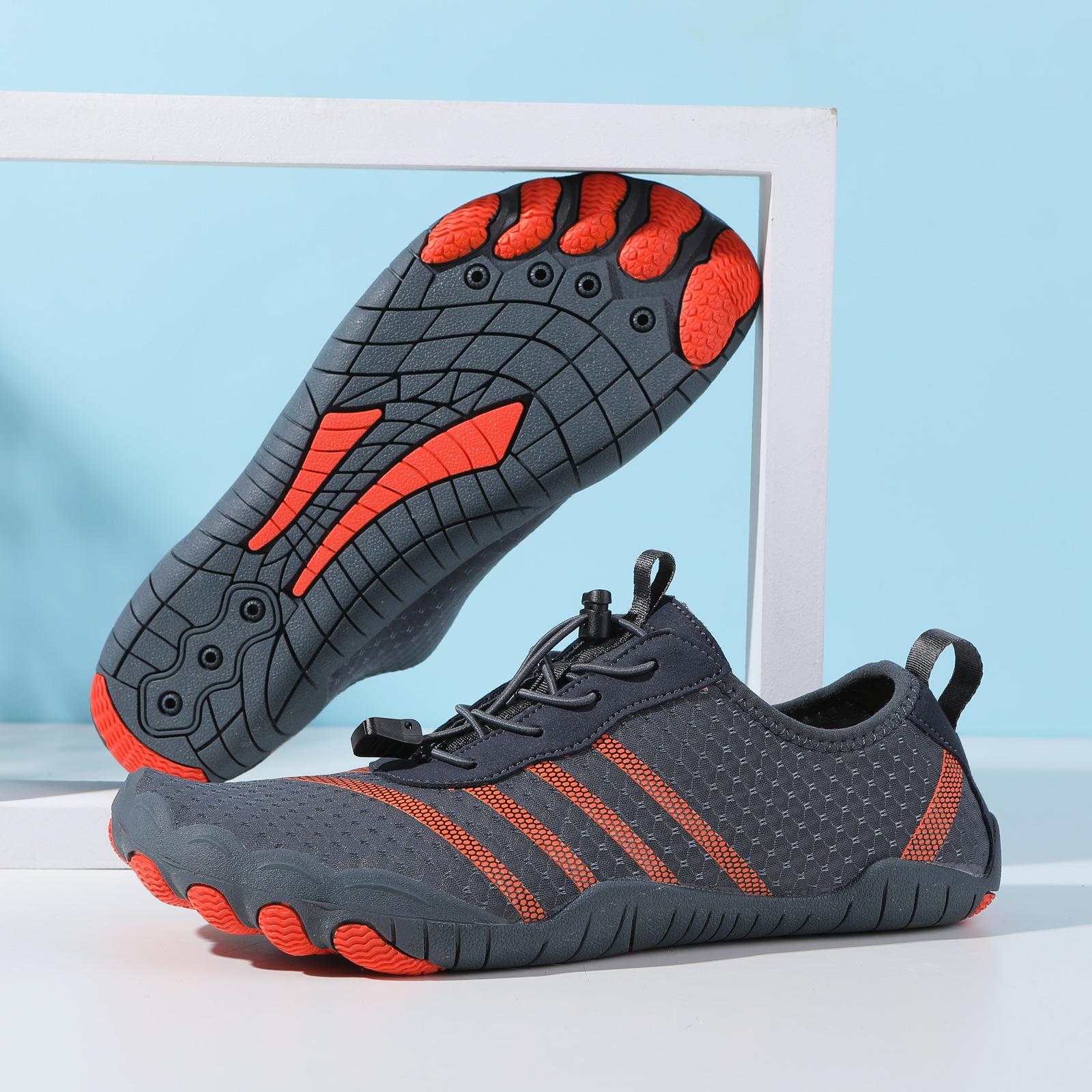 Popular Wading Shoes Non-Slip Men and Women Beach Swimming Shoes Upstream Shoes Fitness Cycling Hiking Five Finger Climbing Climbing Shoes