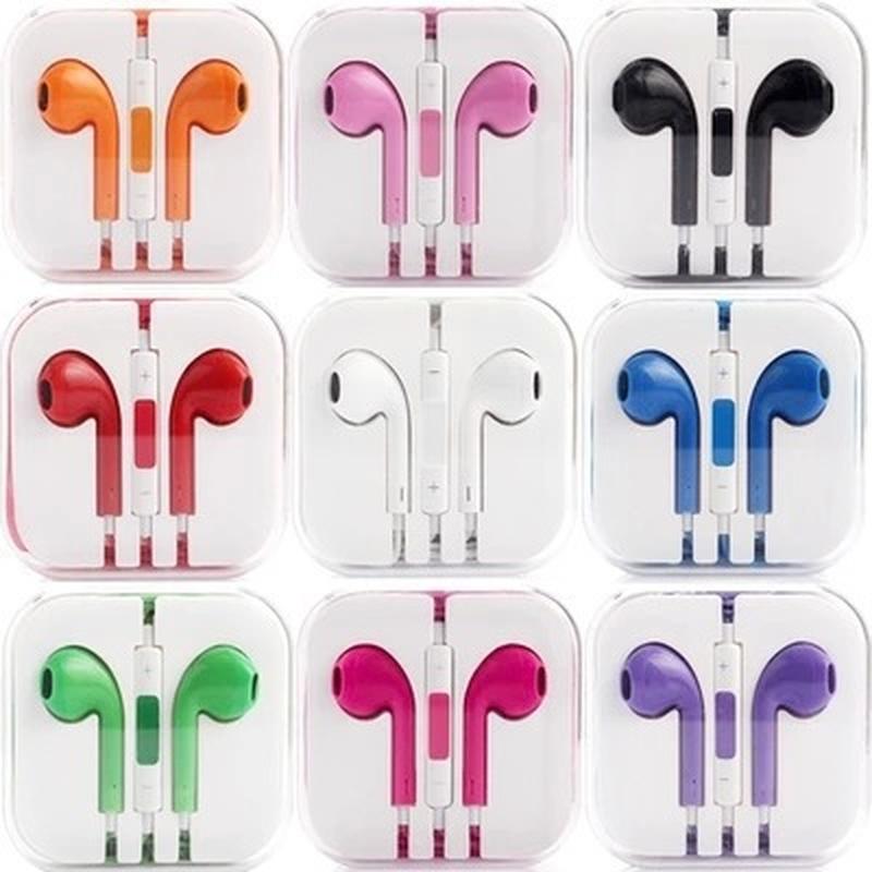 color headphones applicable to pingguo with wire control iphone6/6p xiaomi samsung redmi universal headset with microphone
