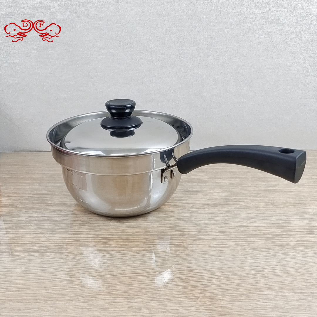 DF99230 Single-handle small milk pot, stainless steel milk pot, baby food soup pot, induction cooker, instant noodle non-stick pot, DF TRADINGHOUSE Specification image