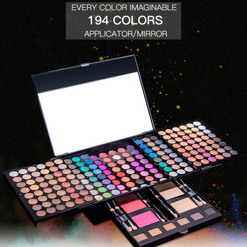 194 color piano shimmer matte eye shadow eyebrow powder blush repair combination makeup palette source manufacturer