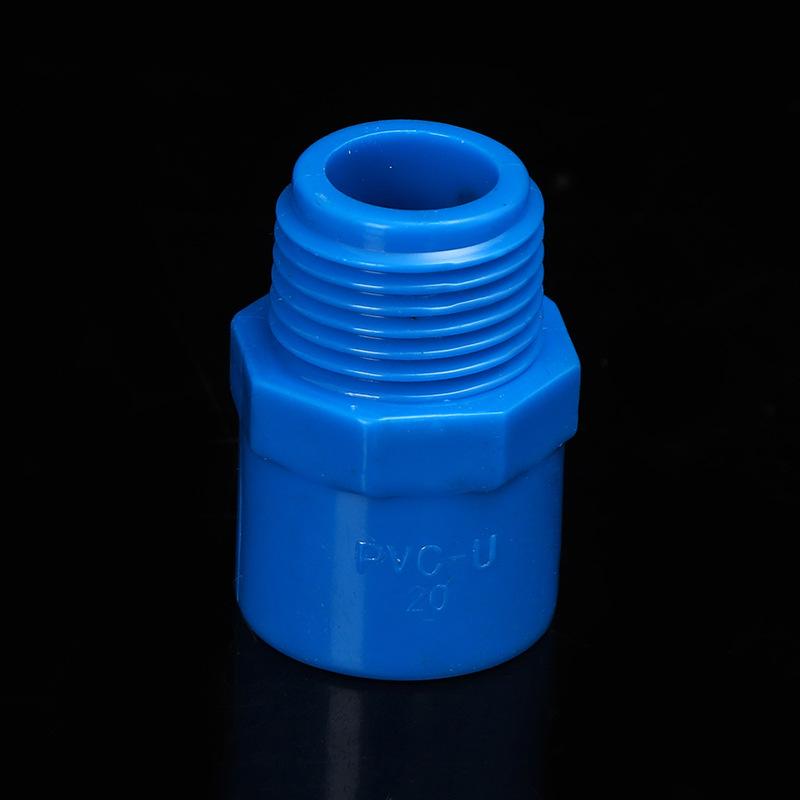 pvc national standard water supply pipe fittings external thread direct water pipe fittings wholesale
