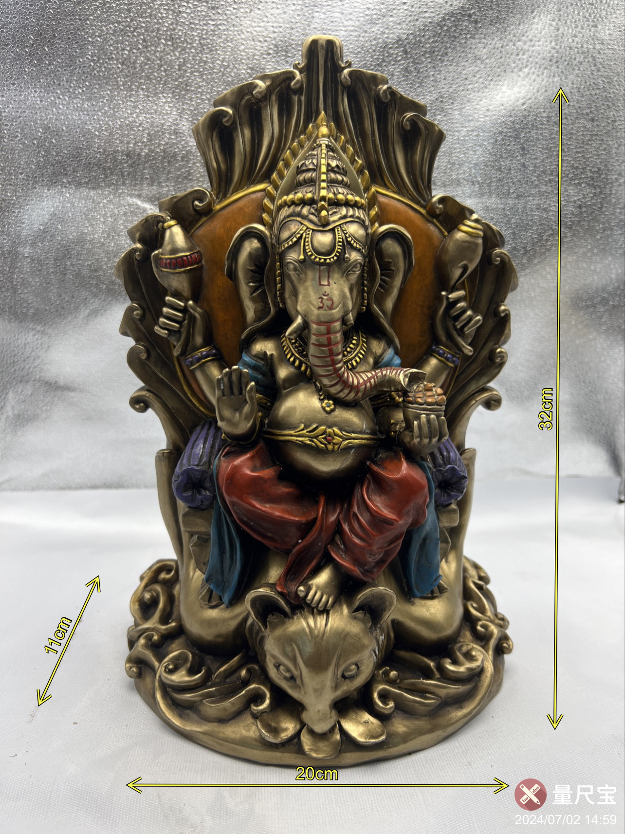 印度象神Ganesha 树脂工艺品摆件 树脂制造 艺术工艺品 