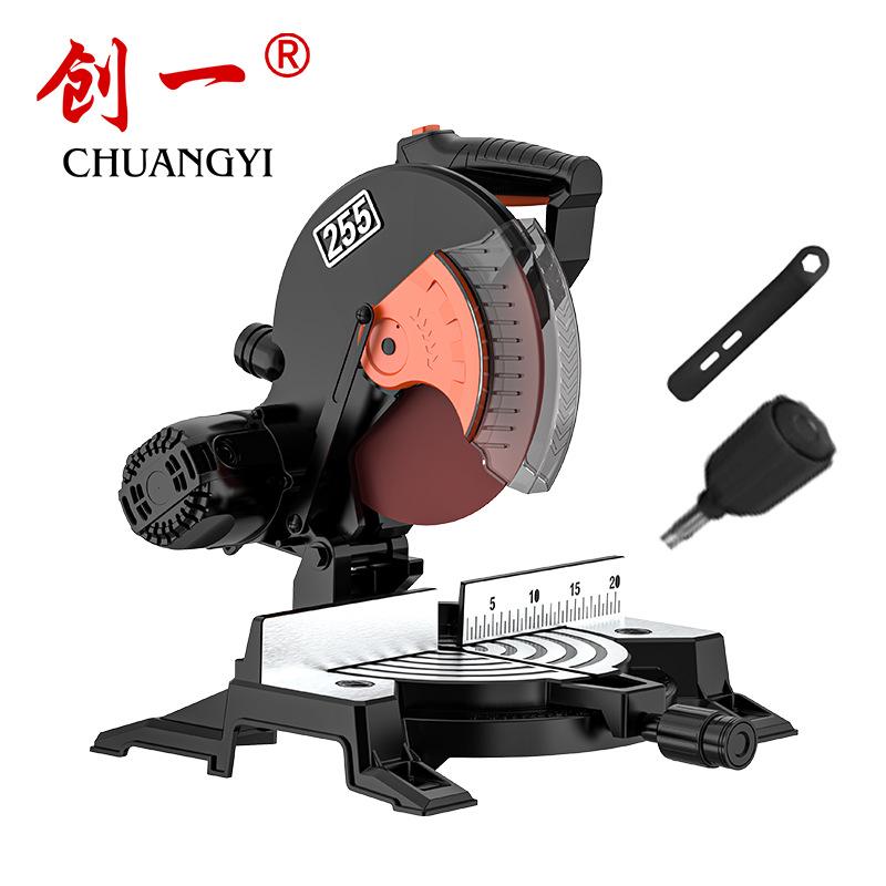 chuangyi electric mitre saw 10-inch high precision saw aluminum alloy cutting machine aluminum wood 45 degrees mitre saw profile