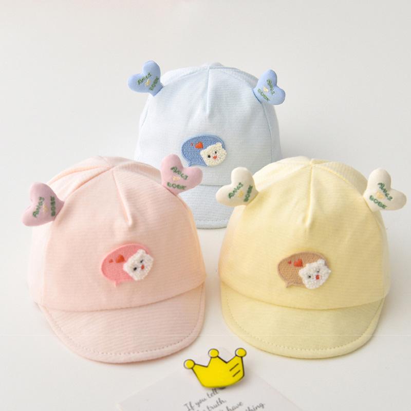 children hat cute infant male and female baby sun-proof baby super cute peaked cap newborn hat newborn hat