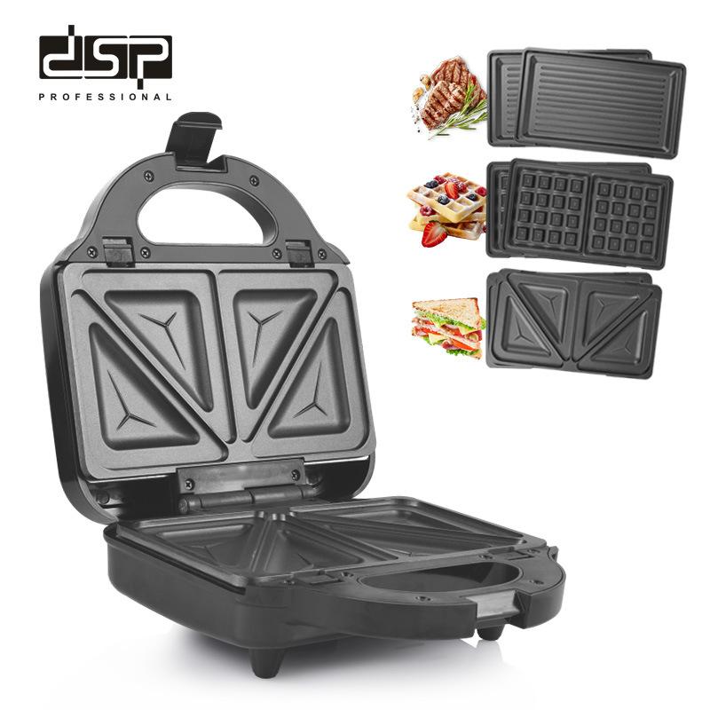 dsp/dsp three-in-one sandwich breakfast machine household multi-function waffle light food machine small bread maker