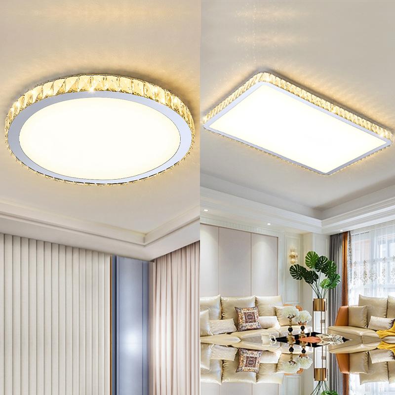 Modern Simple Ceiling Lamp New Crystal Ceiling Lamp Living Room Ceiling Lamp Bedroom Light Dining Room Balcony Lamps Wholesale