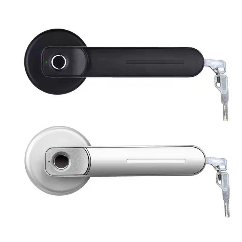 fingerprint lock wooden door fingerprint lock office home ball lock door lock handle electronic smart lock room door fingerprint lock