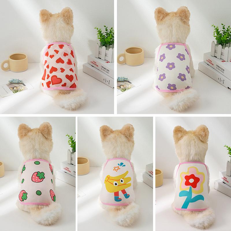 cross-border pet supplies pet supplies manufacturers pet suspenders vest-style breathable pet vest dog