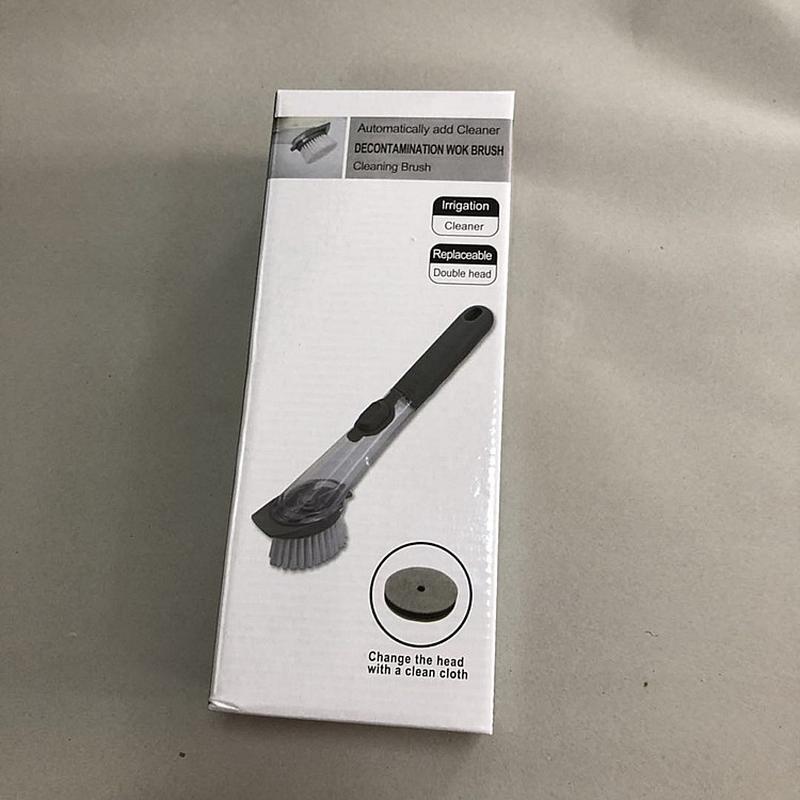 household wok brush artifact kitchen cleaning long handle dish brush wok brush lazy detergent descaling oil stain dish brush wok brush
