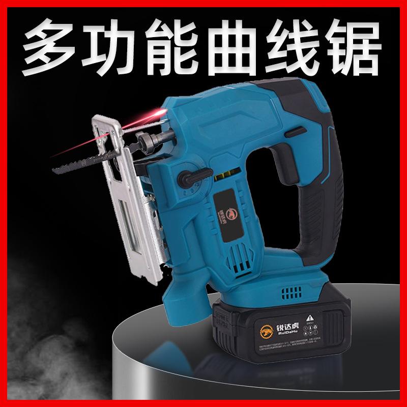 factory direct deliver-brushed lithium battery 6 gear scroll saw-household electric saw hand-held wood wire saw small pull saw cutting