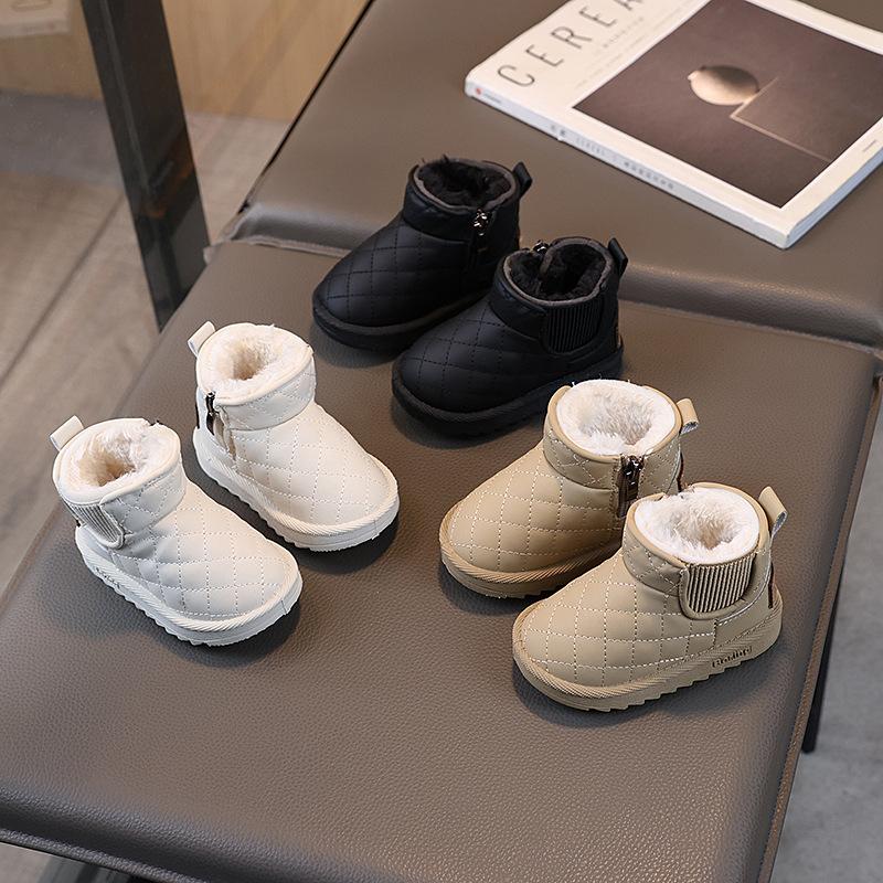 children's snow boots girls' winter new baby cotton shoes toddler shoes velvet shoes kids' boots men's winter shoes
