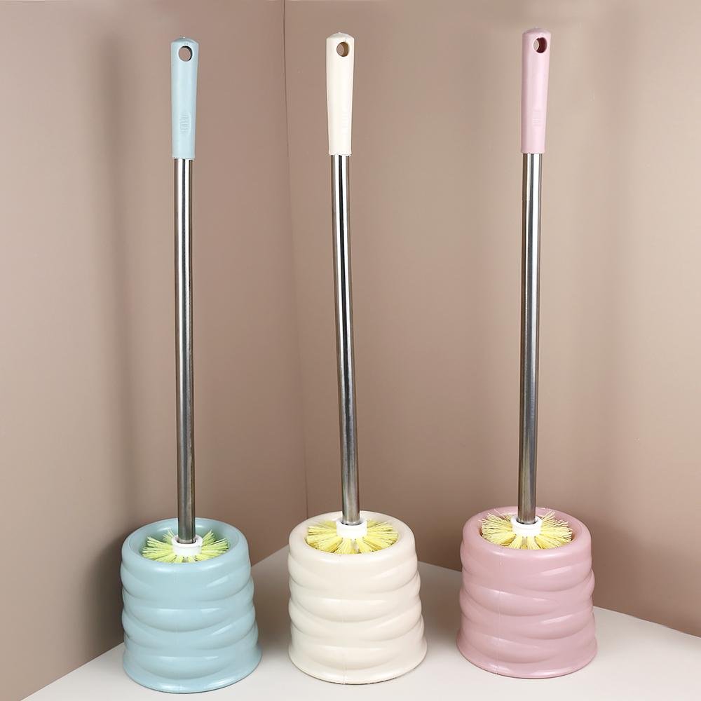 JY1210 Top selling bathroom toilet cleaning brush set stainless steel handle toilet brush with holder