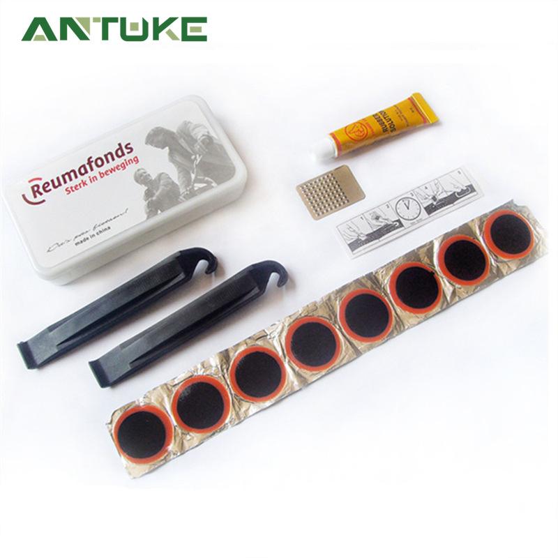 Bicycle Tyre Mending Tools Set Repair Tools Tire Repair Box Tool Tire Repair Accessories Small White Box 57G