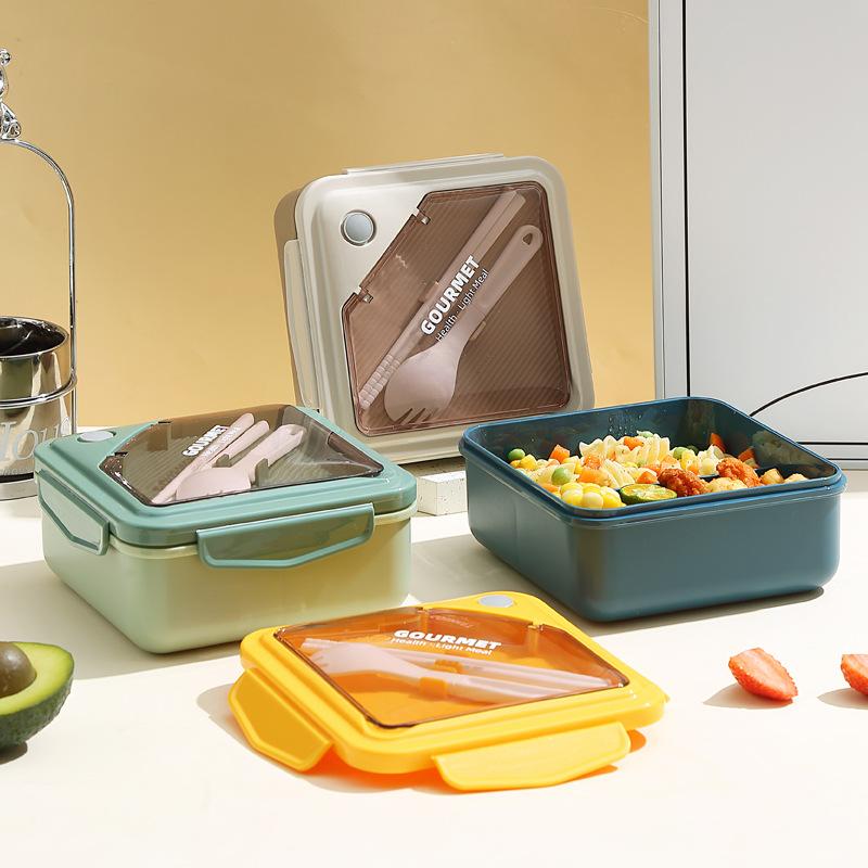 Japanese Lunch Box Office Lunch Box Lunch Box Student Divided Lunch Box Household Fresh-Keeping Box Lunch Box Sealed Lunch Box 11
