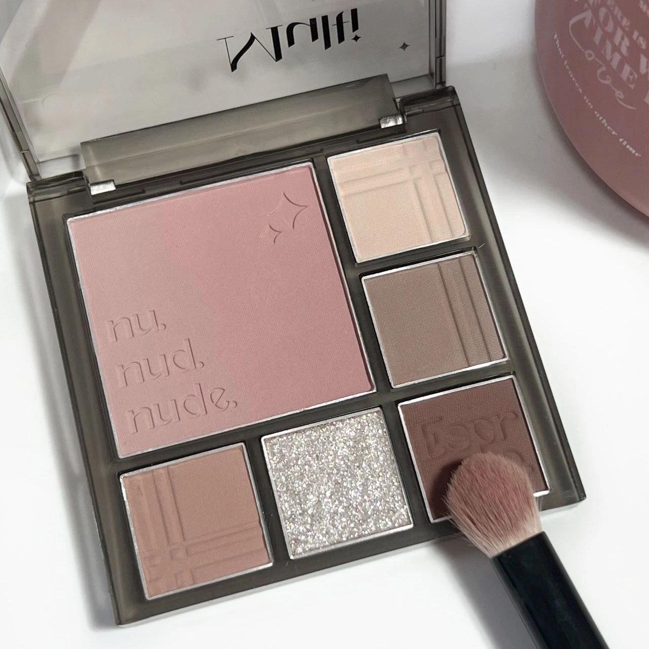 gradient comprehensive eye shadow plate gradient blush eye shadow 6 colors all-match multifunctional blush makeup palette daily eye shadow
