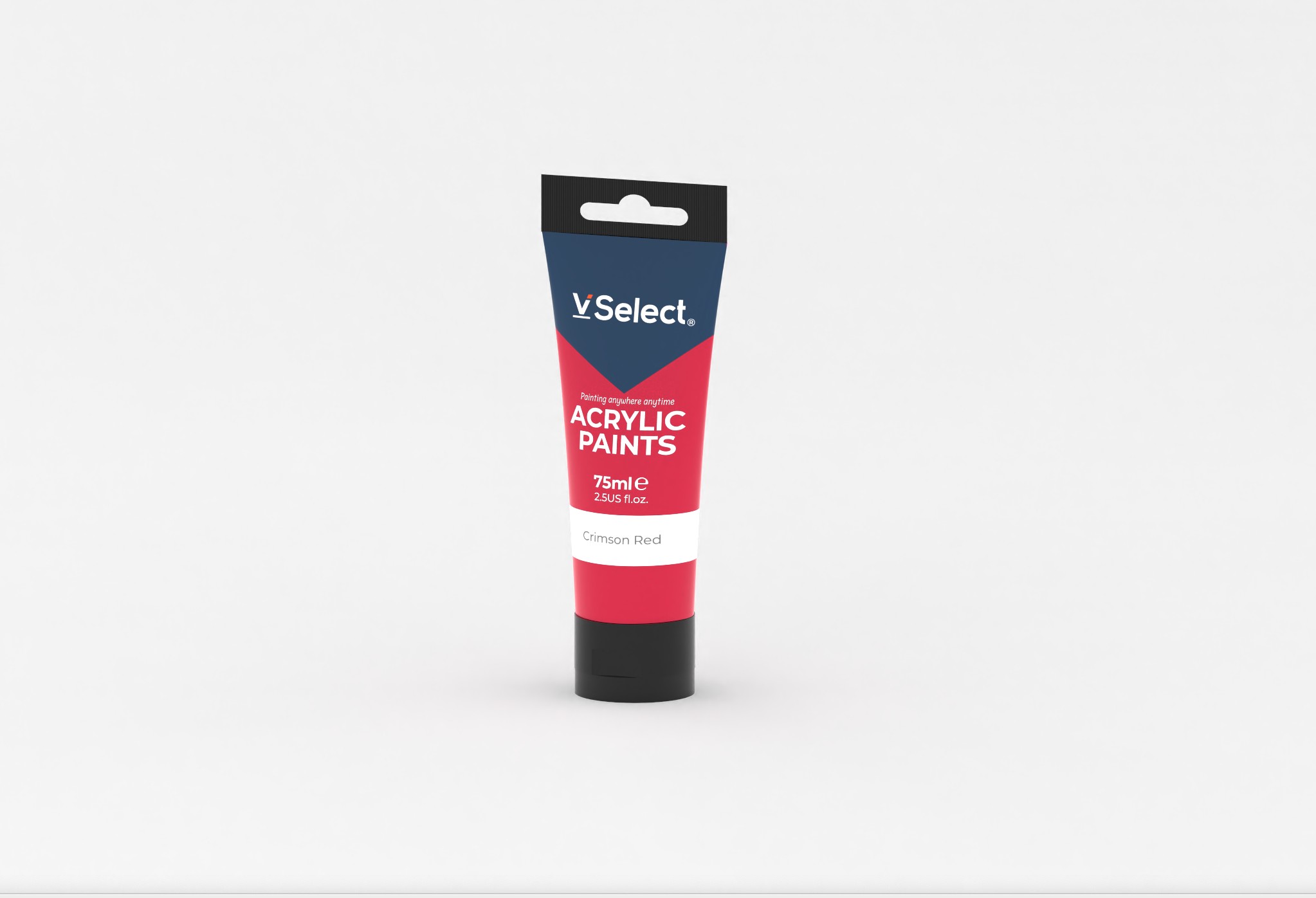 75ml of deep red acrylic paint for export, minimum order quantity: one box