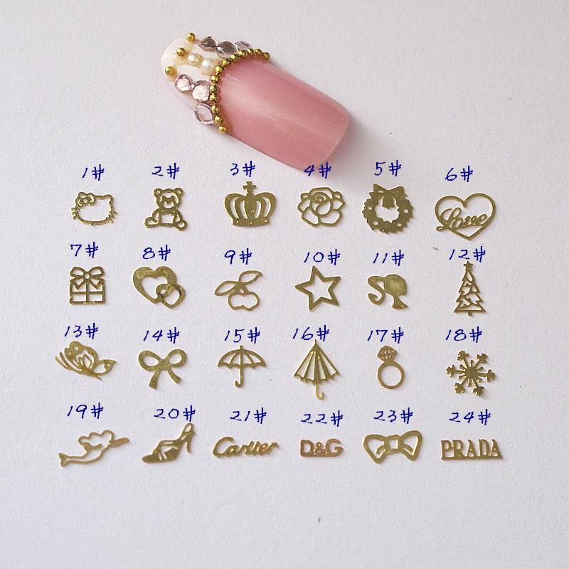 nail supplies decal piece computer piece diy jewelry butterfly fashion christmas love five-pointed star epoxy metal piece