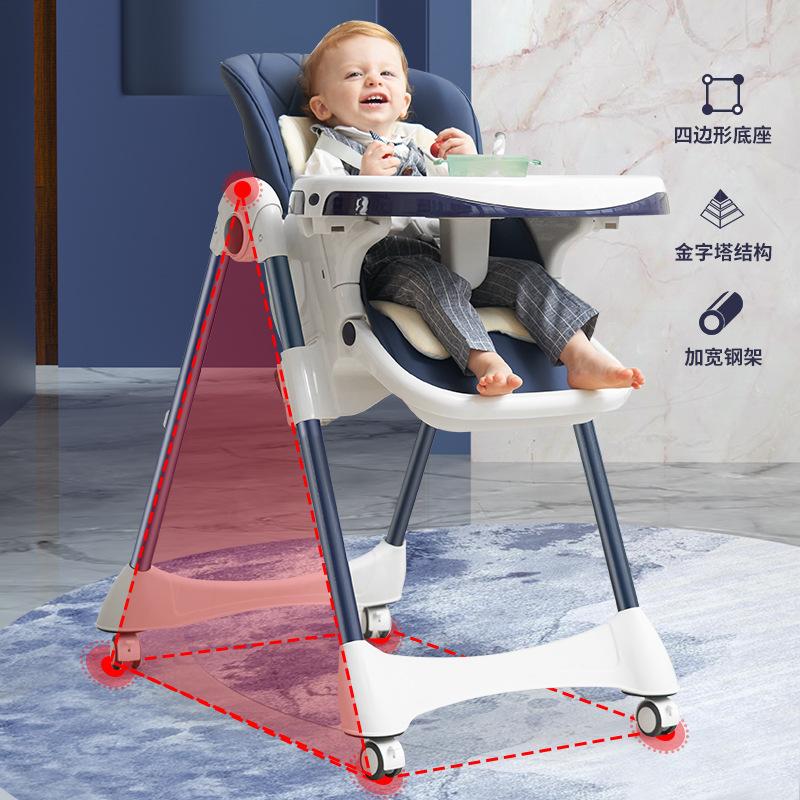 portable foldable baby dining chair installation-free home cartoon child eating chair reclinable children dining chair
