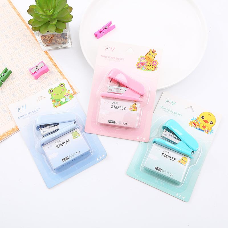 morandi stapler creative office stapler set mini stapler no. 12 stitching needle with staple remover