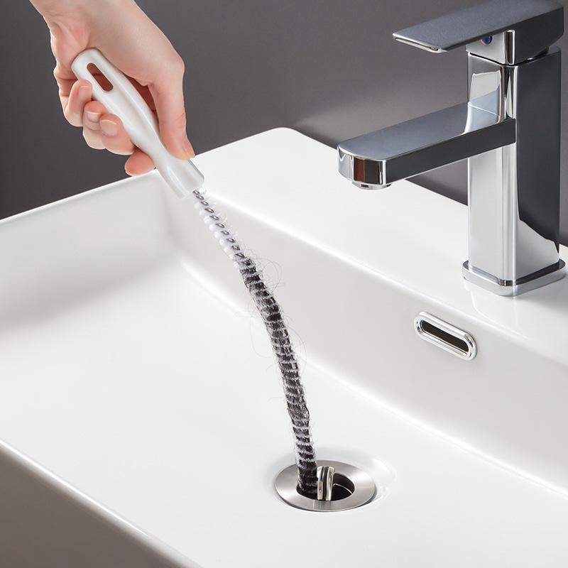 pipe drainage facility sewer hair cleaner face washing pool cleaning brush water pipe artifact dredge tool