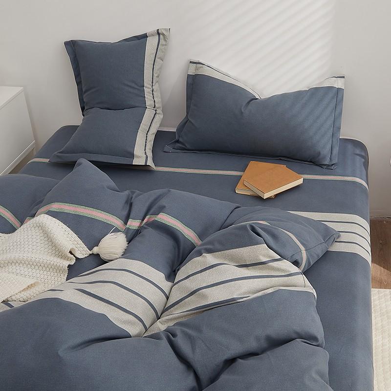 four-piece quilt cover single dormitory students quilt cover quilt cover autumn and winter bedding thickening bed sheet three-piece wholesale