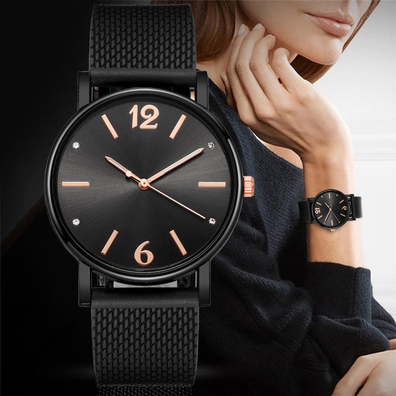 New Watch Women's Watch Women's Quartz Diamond Mesh Belt Simple Fashion Watch Factory Wholesale Women's Watch Direct Sales