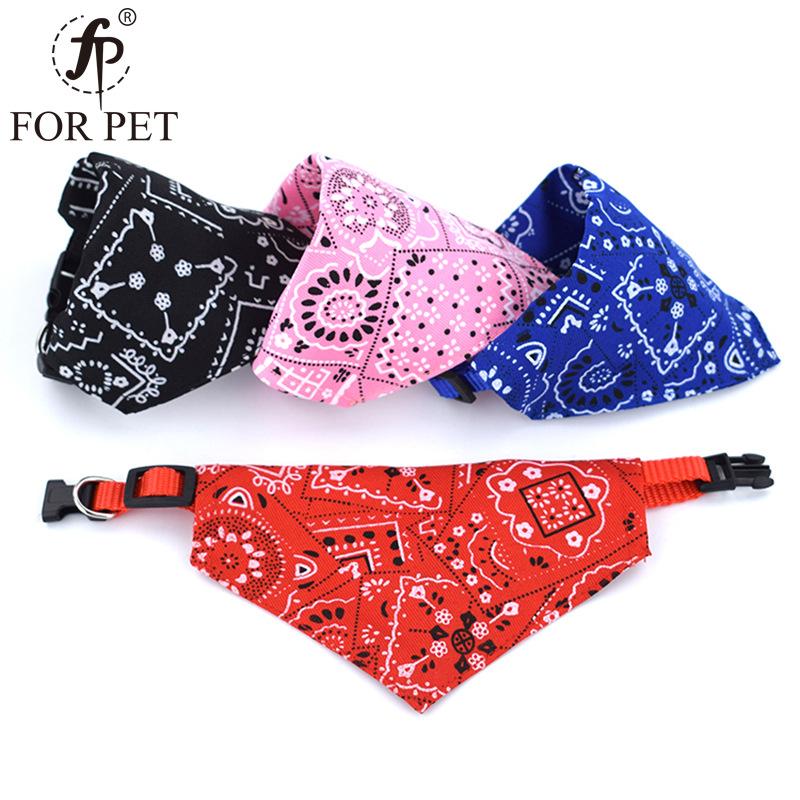 pet supplies pet's saliva towel printed pet dog collar triangular binder collar pet triangular scarf triangular binder