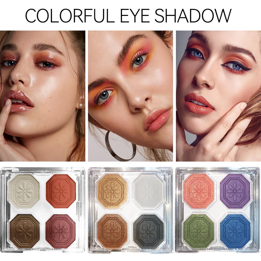 eye shadow box european and american style stage makeup multi-color matte pearlescent shimmer color eye shadow plate