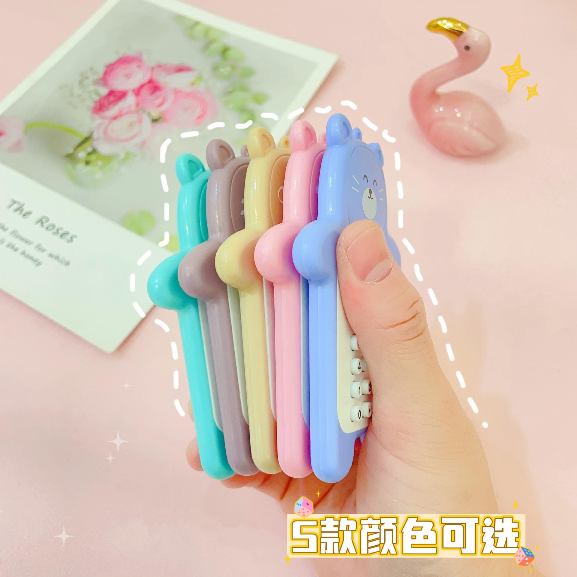 cartoon cute bear mini ultra thin electronic cute calculator computer creative portable handy calculator