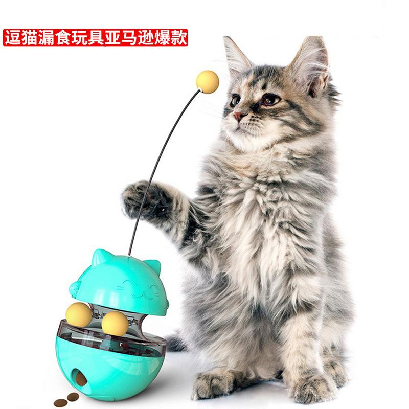 pet supplies new style tumbler food dropping ball teaser turntable self-hi toy sub-pet supplies