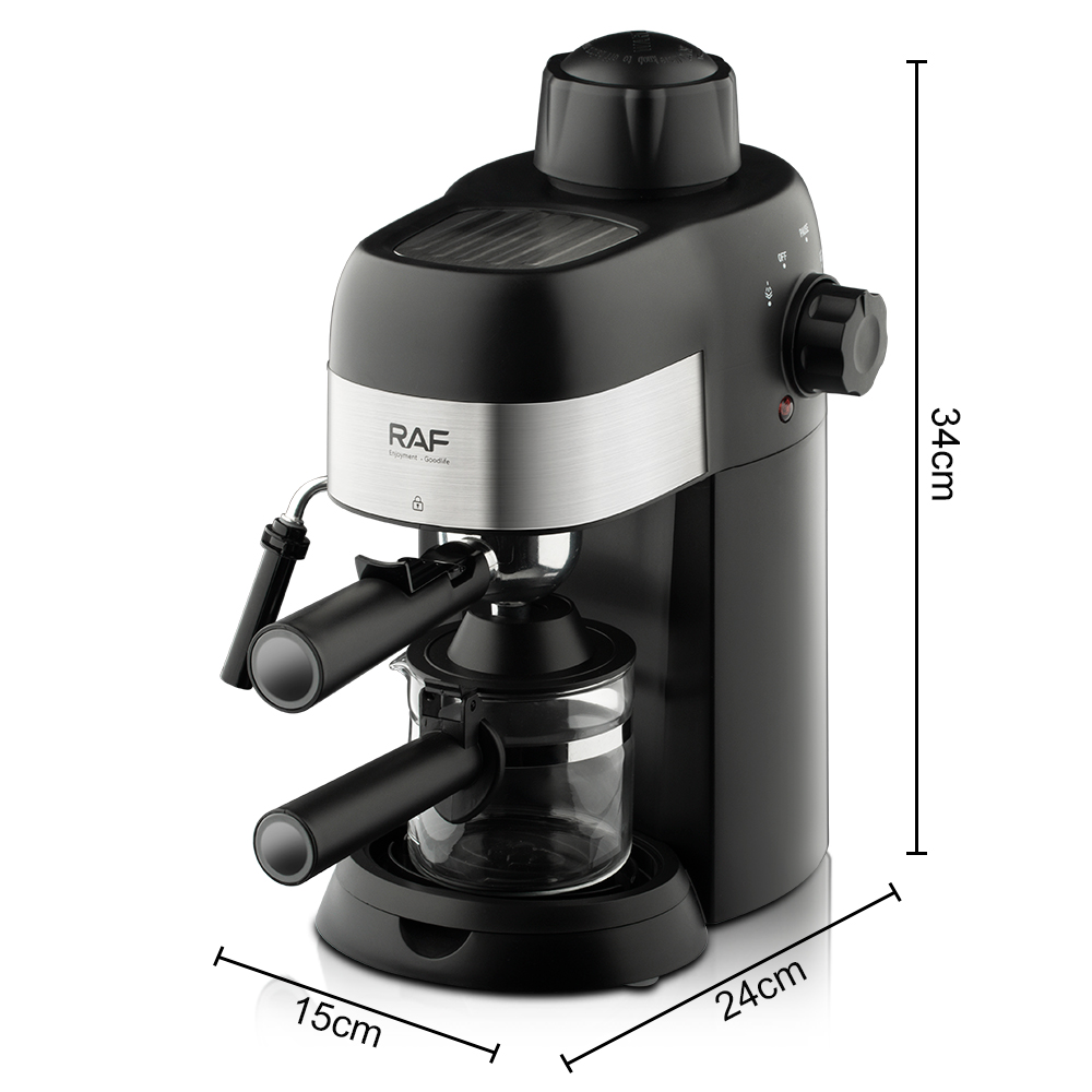RAF European standard cross-border Italian coffee machine, household small semi-automatic high-pressure steam milk foam, office R.133 Application Scenario