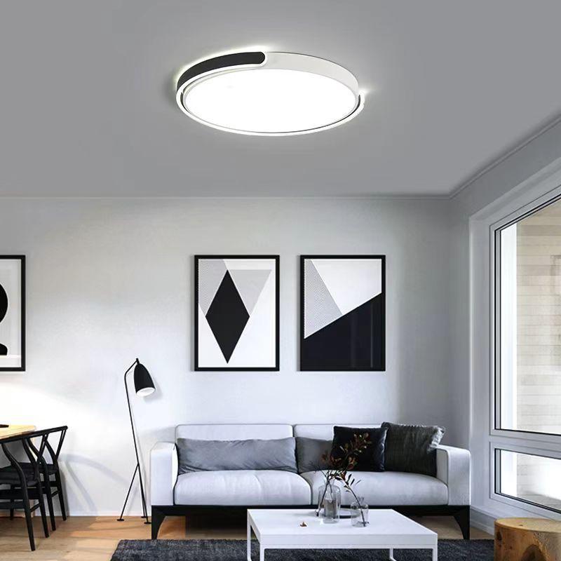 bedroom ceiling lamp creative personality art minimalist round study modern minimalist led full spectrum room lights