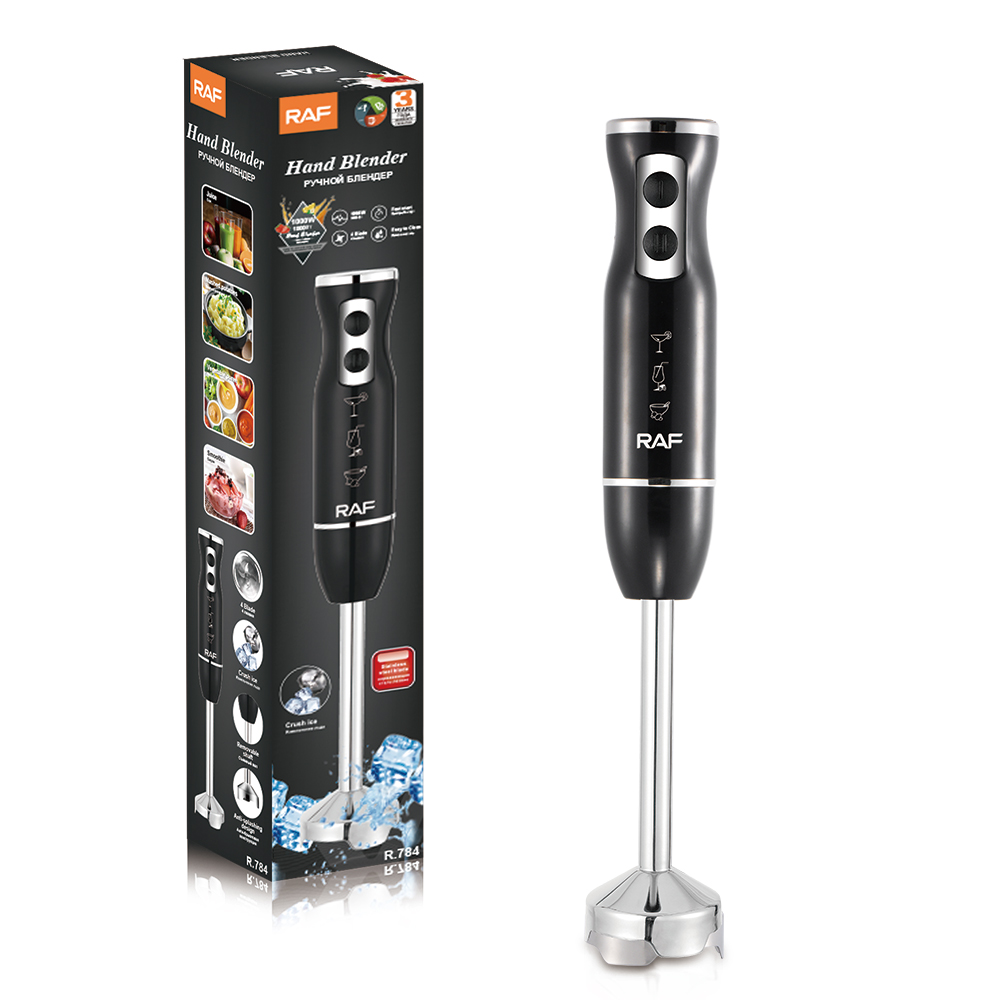 RAF European Standard Cross-border portable household kitchen blender, handheld electric stainless steel cooking stick blender R.784 details Picture