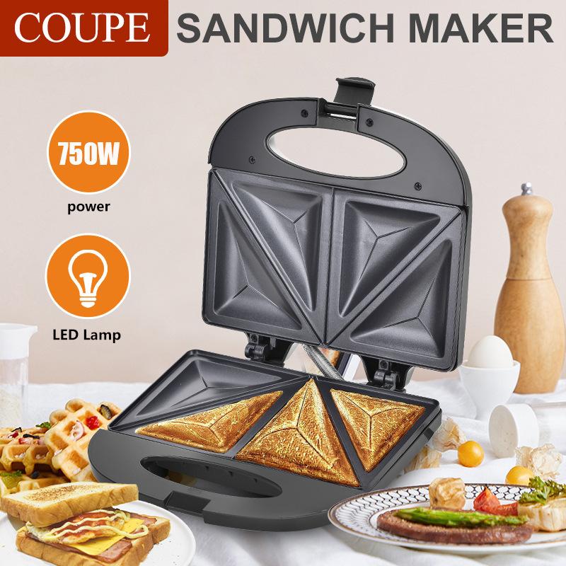sandwich breakfast machine household triangle strip bread maker automatic waffle machine sandwich maker