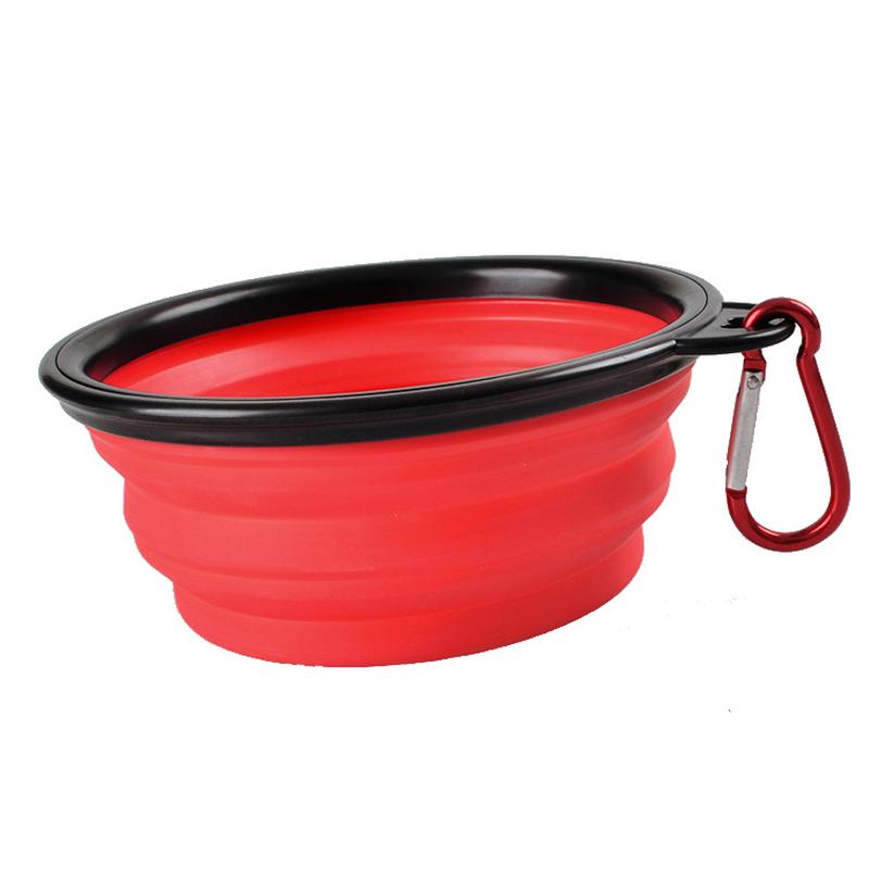 pet portable travel dog bowl with climbing foldable bowl black frame printable pet bowl pet supplies
