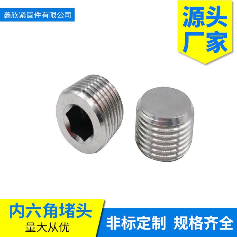 din906 pipe plug pt/npt1/8 1/4 3/8 1/2 hexagon plug stainless steel 304 plug oil plug