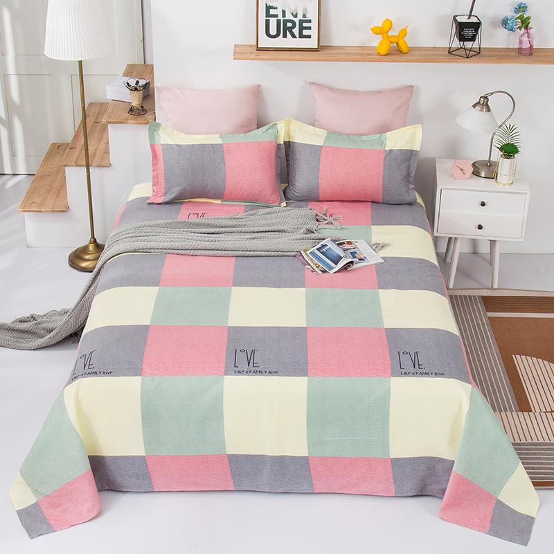 thickened plant cashmere bed sheet is not easy to pill student dorm bedding twill plant cashmere bed sheet one-piece