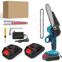 Household Rechargeable Electric Chain Saw Lithium Battery Single-Handled Saw Small Outdoor Gasoline-Free Wood Cutting Saw Mini Saw