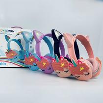 rkd6902 cross-border ear bluetooth headphone head-mounted wireless sports luminous game bilateral stereo