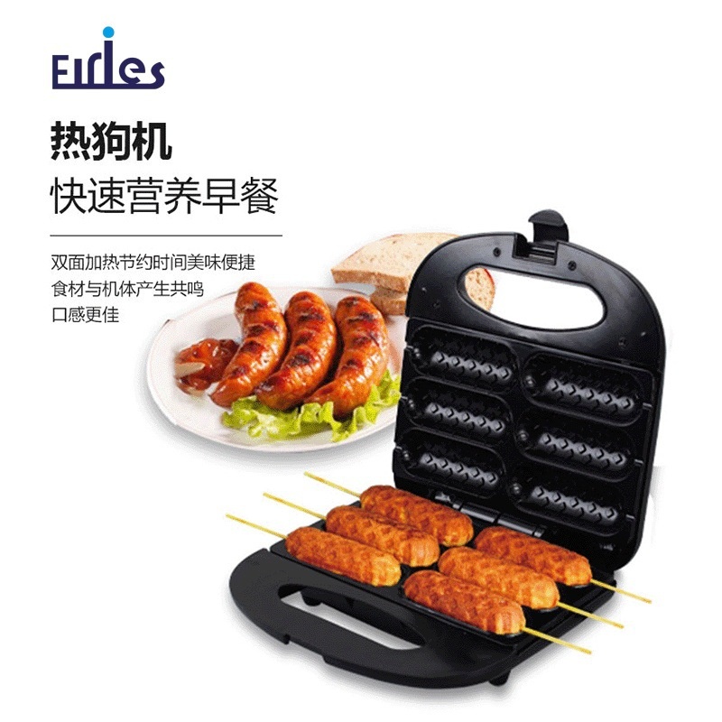 烤肠机跨境厨房电器出口热狗烤肠机小型烤香肠自动控温多功能