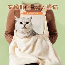 petting apron holding clothes non-stick hair chest apron hair removal gadget kitty can hold clothes
