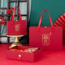chinese style wedding gift box portable wedding candies box engagement gift box wedding banquet bridesmaid hand gift gift candy empty box