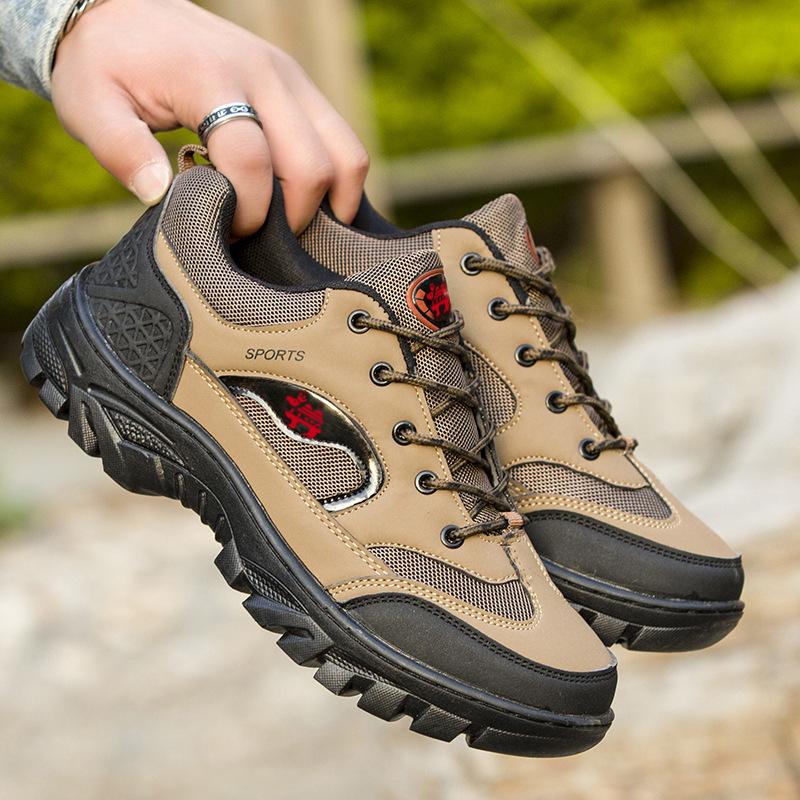 plus size men's shoes four seasons outdoor climbing boots running sneaker casual men's shoes breathable mesh work safety shoes