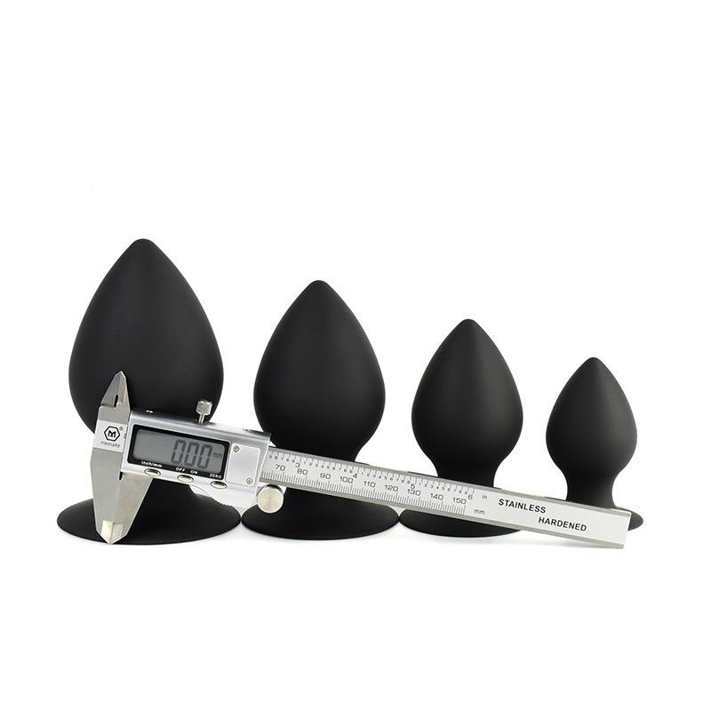 unisex silica gel sucker butt plug anal beads butt plug south america venezuela adult sex product